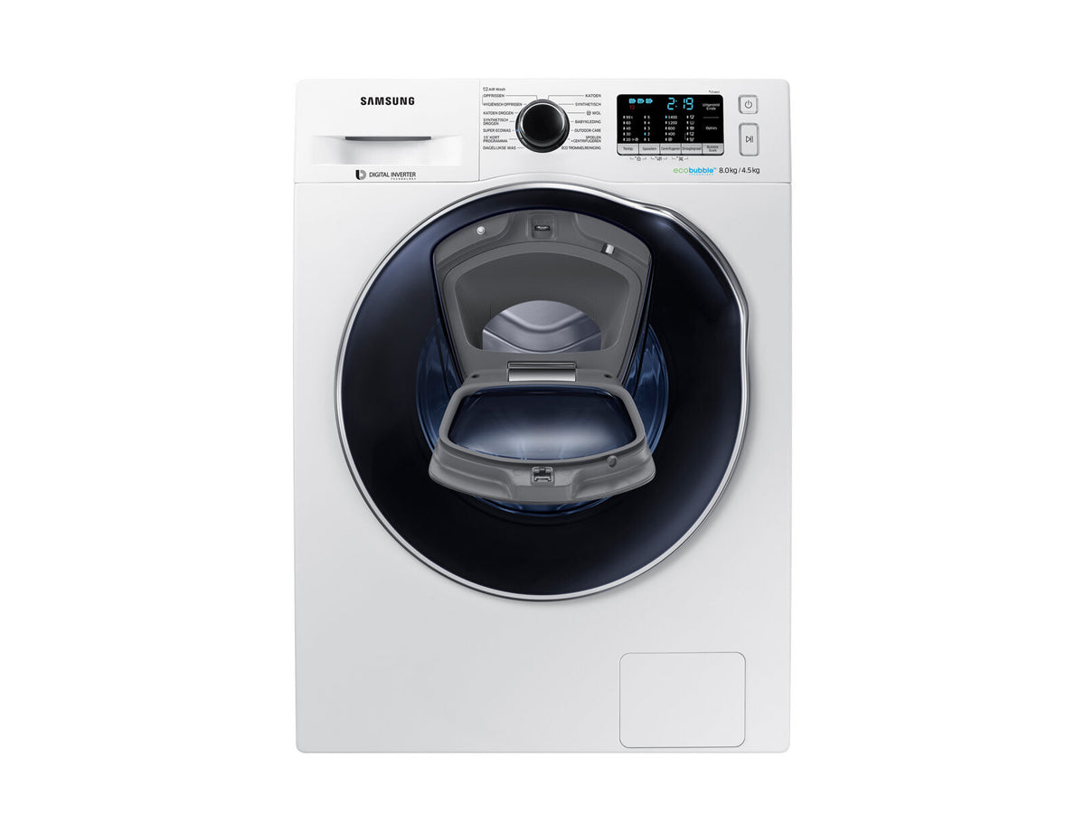 Samsung WD80K5A00OW Was-droogcombinatie Vrijstaand Voorlader Wit