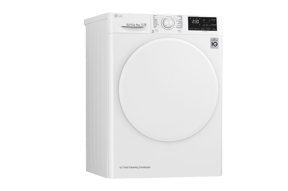 LG RC80U2AV0Q wasdroger Vrijstaand Voorlader 8 kg Wit