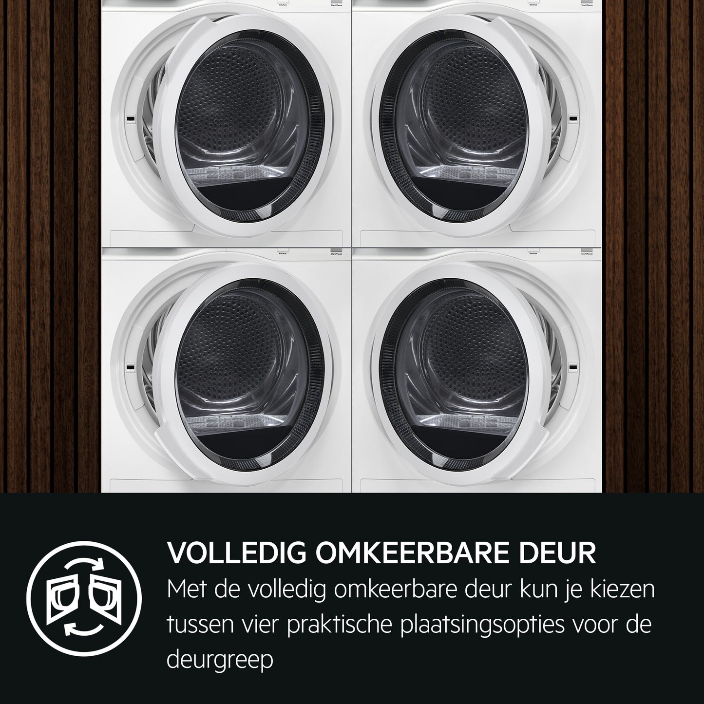 AEG Series 7000 TR7BOCHUM wasdroger Vrijstaand Voorlader 8 kg Wit