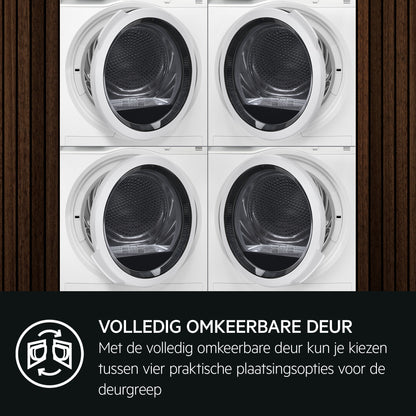 AEG Series 7000 TR718A2B wasdroger Vrijstaand Voorlader 8 kg Wit