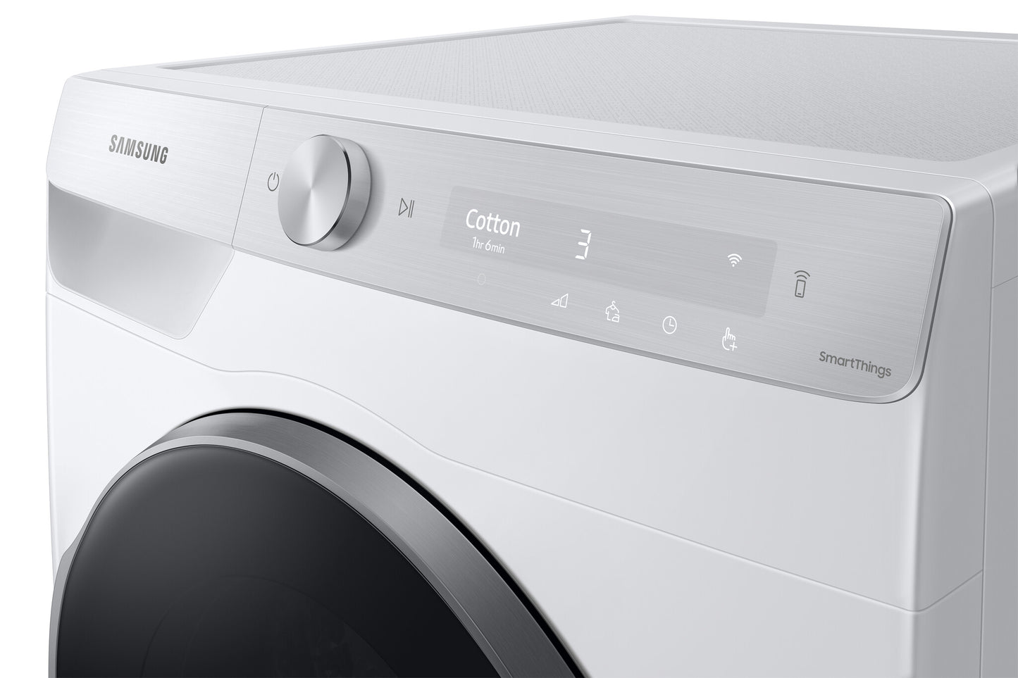 Samsung DV90T8240SH wasdroger Vrijstaand Voorlader 9 kg Wit