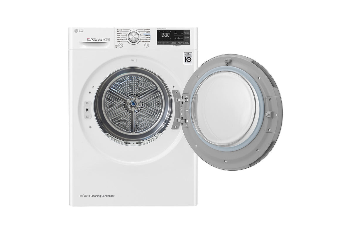 LG RC90U2AV2W wasdroger Vrijstaand Voorlader 9 kg Wit