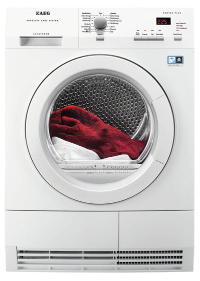AEG T66771NIH wasdroger Vrijstaand Voorlader 7 kg Wit