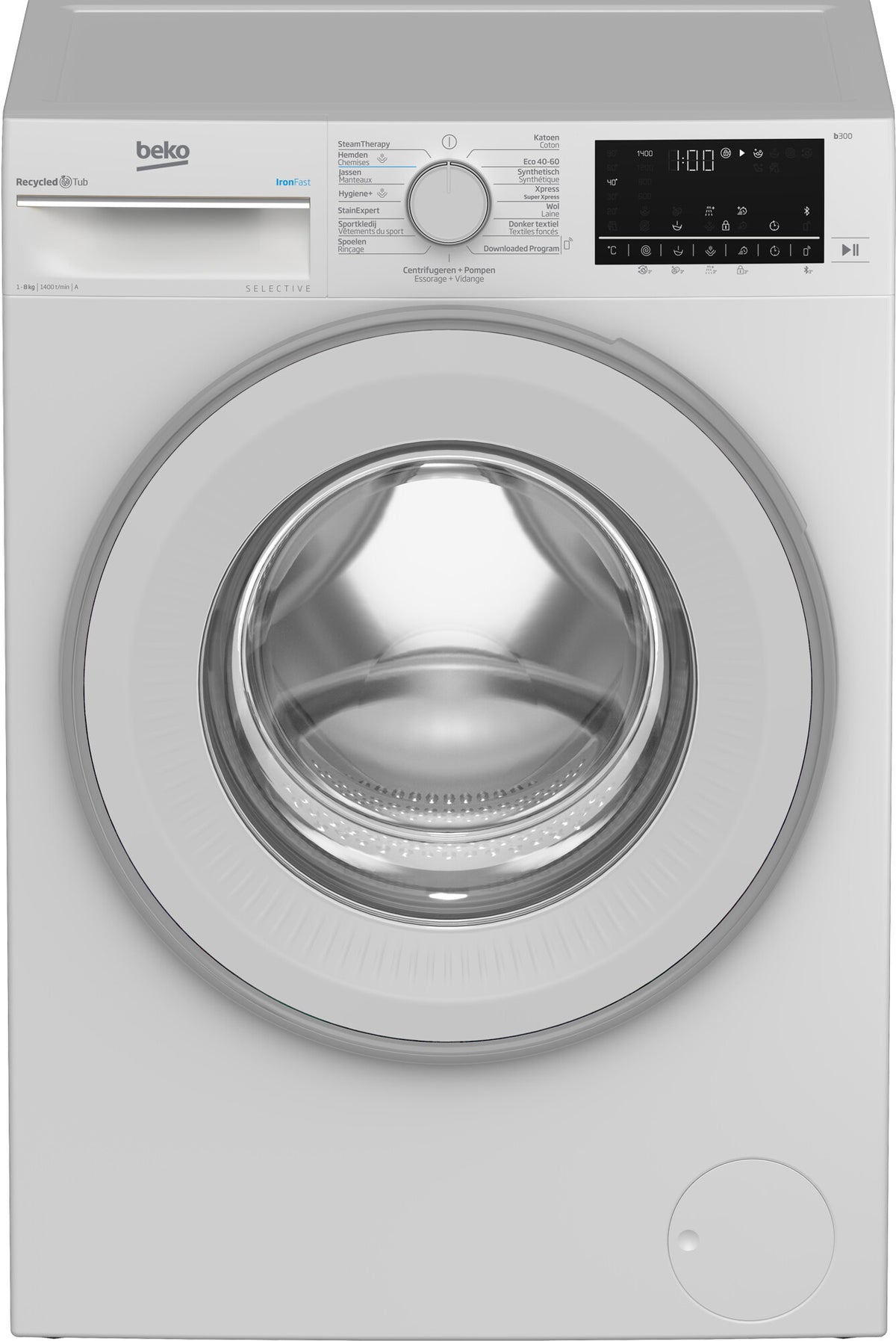 Beko B3WT5841WS2 wasmachine Voorlader 8 kg 1400 RPM Wit