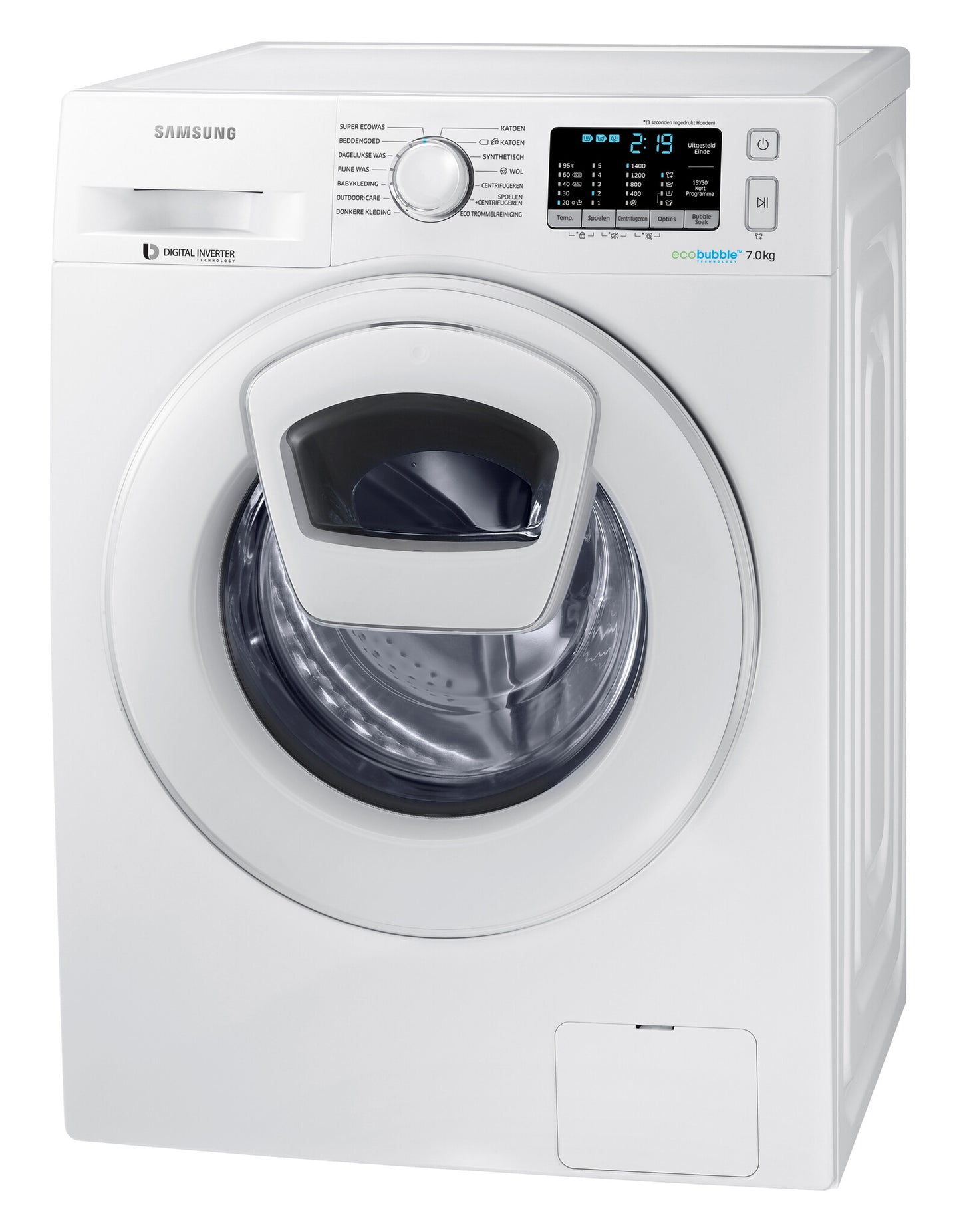 Samsung WW70K5400WW wasmachine Voorlader 7 kg 1400 RPM Wit