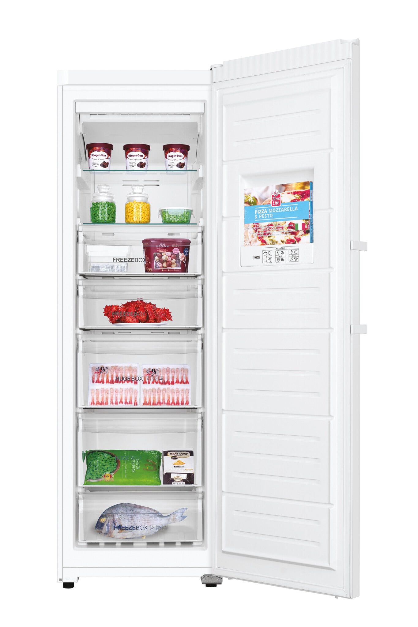 Haier H2F-255WSAA Vrieskast Vrijstaand 262 l Wit