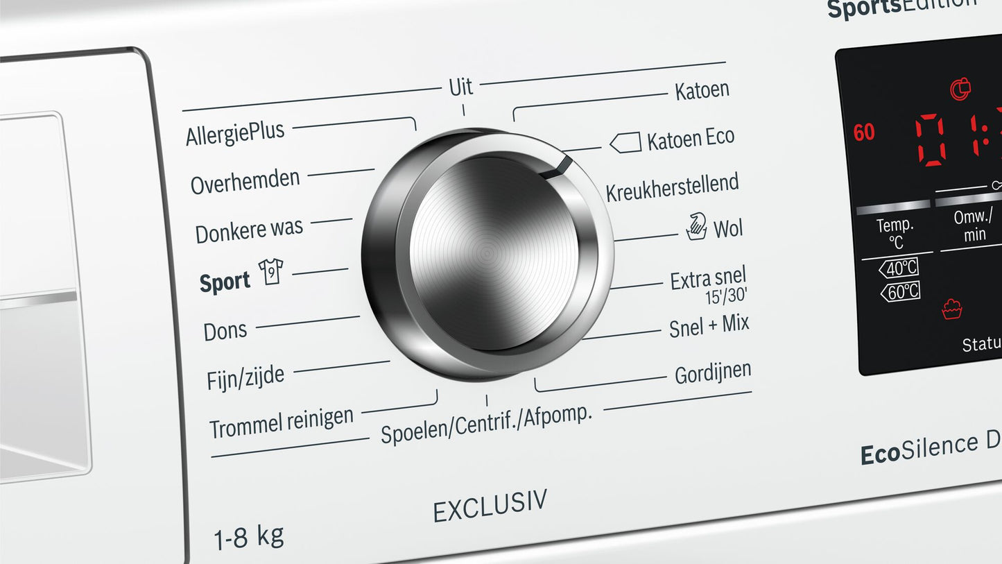 Bosch Serie 6 WAT28491NL wasmachine Voorlader 8 kg 1400 RPM Wit