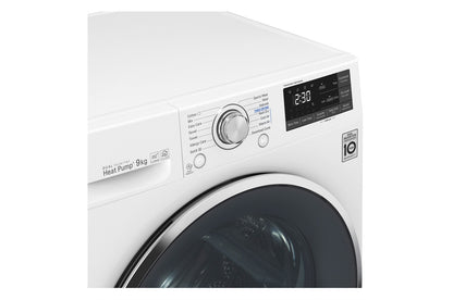 LG RC90U2AV2W wasdroger Vrijstaand Voorlader 9 kg Wit