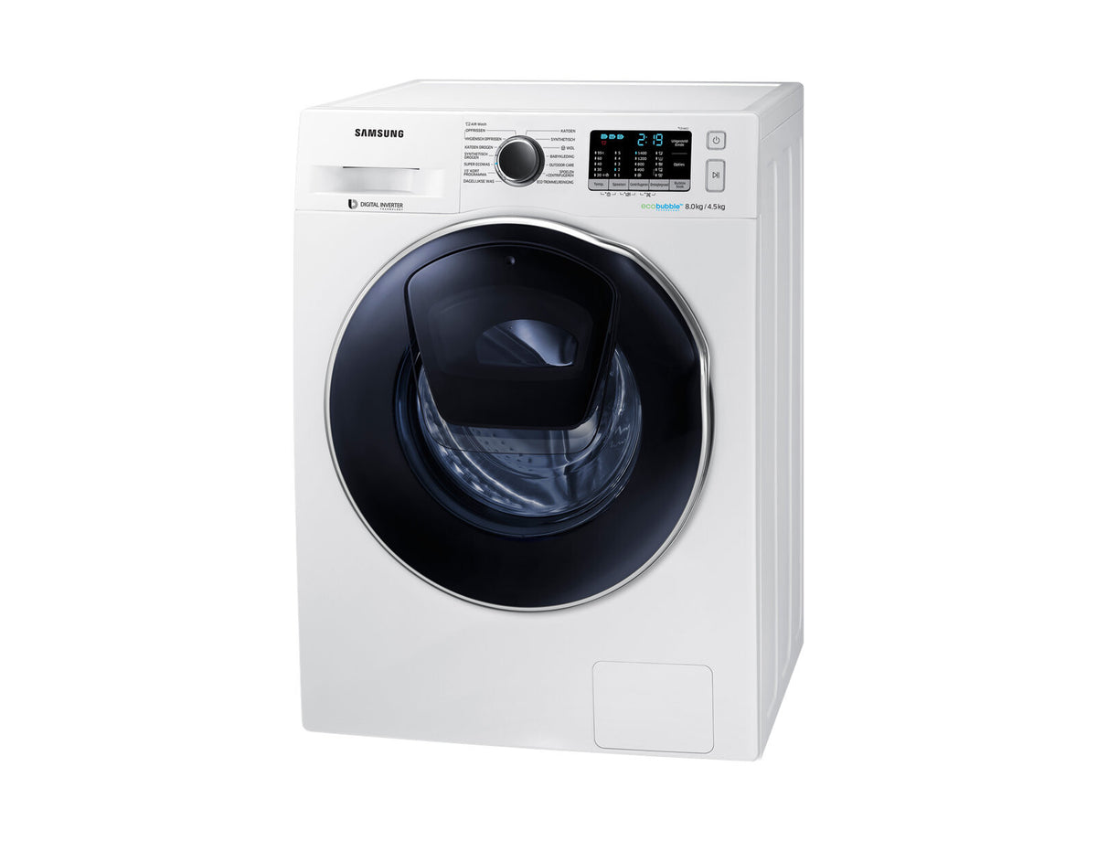 Samsung WD80K5A00OW Was-droogcombinatie Vrijstaand Voorlader Wit