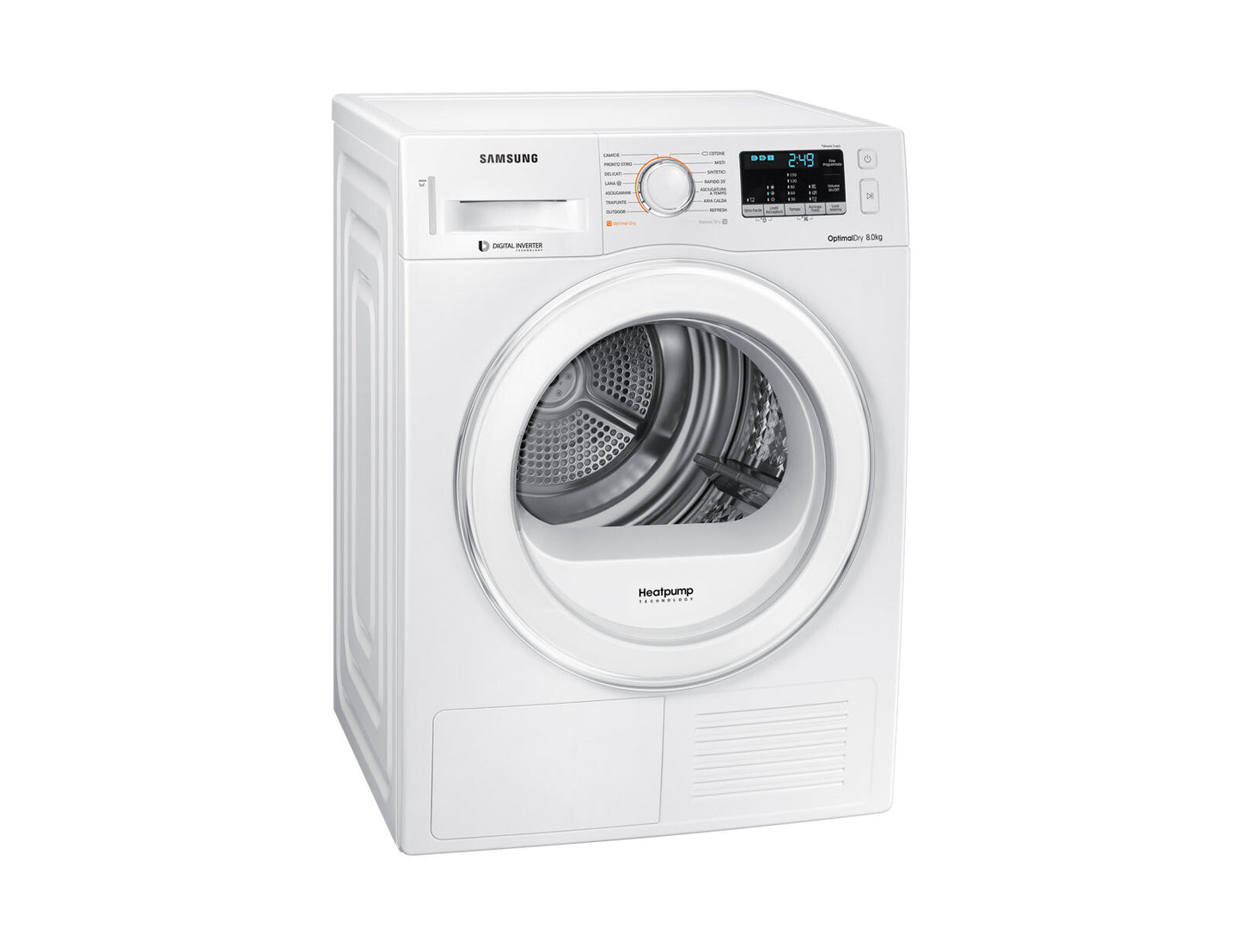 Samsung DV80M5210IW wasdroger Vrijstaand Voorlader 8 kg Wit