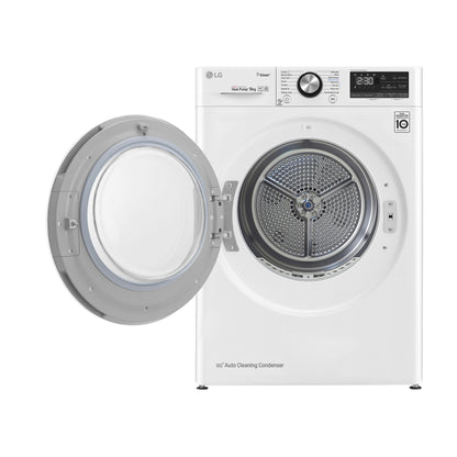 LG RC90V9AV2W wasdroger Vrijstaand Voorlader 9 kg Wit