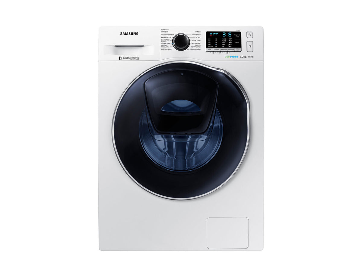 Samsung WD80K5A00OW Was-droogcombinatie Vrijstaand Voorlader Wit