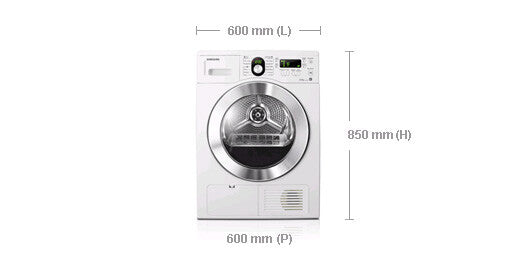 Samsung SDC3C801 wasdroger Vrijstaand Voorlader 8 kg Wit