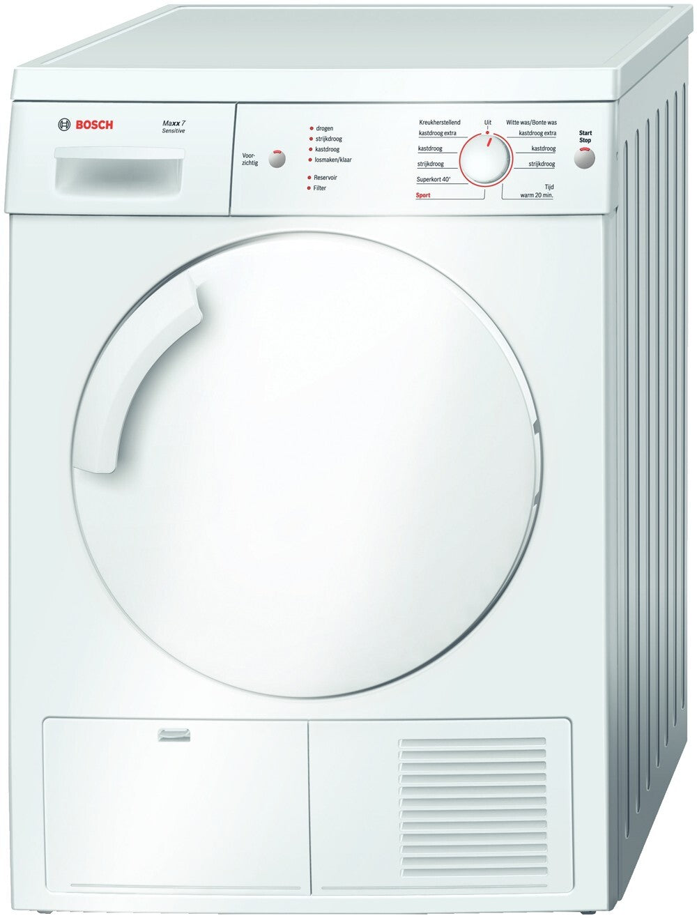Bosch WTE84103NL wasdroger Vrijstaand Voorlader 7 kg Wit
