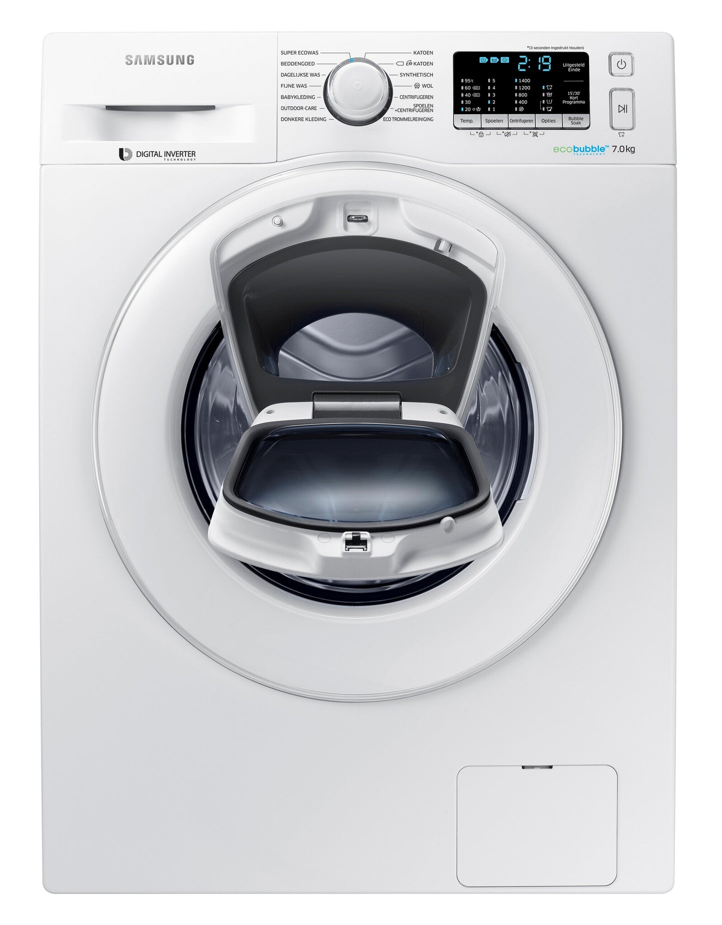 Samsung WW70K5400WW wasmachine Voorlader 7 kg 1400 RPM Wit