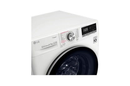 LG F4DN508S1 Was-droogcombinatie Vrijstaand Voorlader Wit